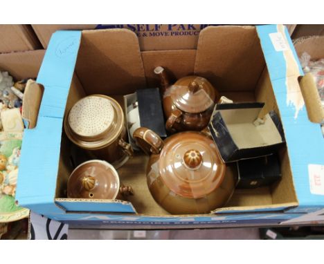 2 Royal Worcester egg coddlers & stoneware teaset