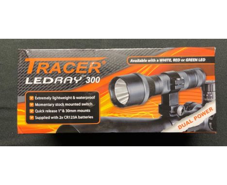 Tracer LEDRAY 300 Red Lamping light. With quick release 1" &amp; 30mm mounts. New in box. 