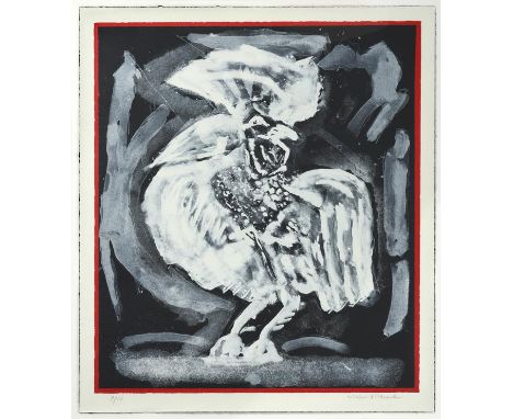 William Michael Rothenstein RA (1908-1993) ''Cockerel Turning Back'' Signed and numbered 27/50, silkscreen, together with a f