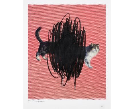 Charming Baker (b.1964) ''One or Two Cats'' (2016) Signed, inscribed, stamped and numbered, archival inkjet with silkscreen a