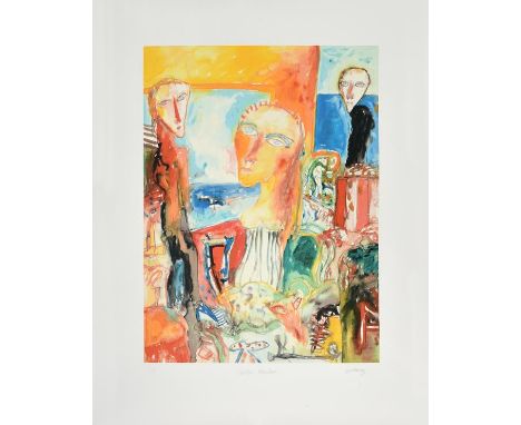 John Bellany CBE, RA (1942-2013) Scottish ''Celtic Maiden'' Signed, inscribed and numbered 1/6, screenprint, 95.5cm by 75.5cm