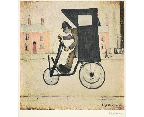 After Laurence Stephen Lowry RBA, RA (1887-1976) ''The Contraption'' Signed, with the blindstamp for the Fine Art Trade Guild