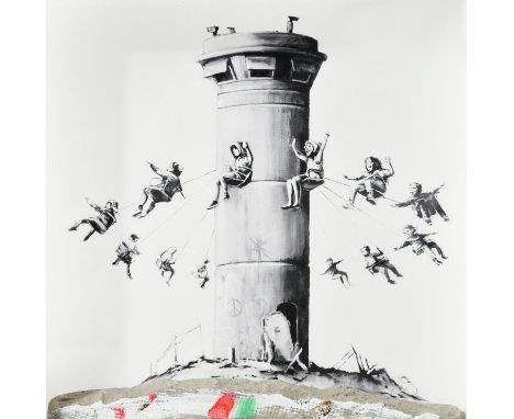 Banksy (b.1974) ''Walled off Hotel, Box Set'' (2017) Offset lithograph, accompanied with a concrete chunk, 21.5cm by 21.5cm A