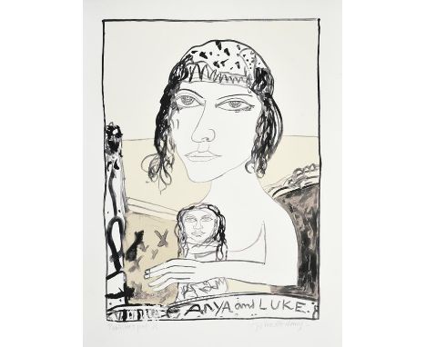 John Bellany CBE, RA (1942-2013) Scottish ''Anya and Luke'' Signed and inscribed publisher's proof 1/5, with the KG blindstam