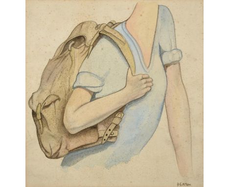 Harry Epworth Allen RBA, PS (1894-1958) ''Rambler'' Signed, pencil and watercolour, together with a further sheet ''Bus and C