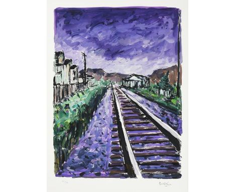 Bob Dylan (b.1941) American  ''Railtracks'' (2018) Set of four giclee prints from ''The Drawn Blank Series'' Each signed and 