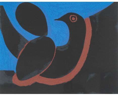 Josef Herman OBE RA (1911-2000) ''Night'' Signed and numbered 41/50, lithograph, together with a further lithograph by the ar