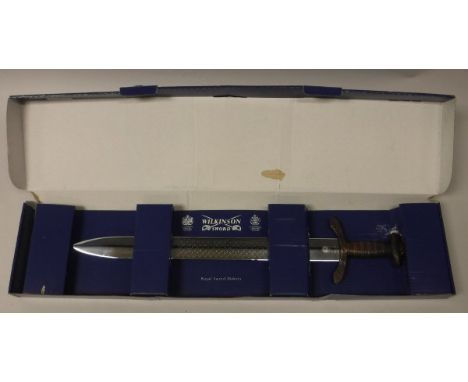 A Wilkinson Sword Gladius type sword with coppered hilt and handle, boxed 