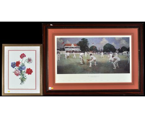 After Albert Chevallier Tayler
"Kent v. Lancashire at Canterbury in 1906" - a cricketing scene
colour photolithograph
40.5 x 