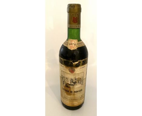 Two bottles of red Bordeaux wine; Chateau Beau-Rivage 1972 and bottle of Lalande De Pomerol 1976. (3). 
