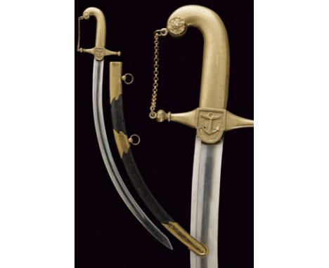 dating: Second quarter of the 19th Century provenance: France, Strongly curved, single-and short false-edged blade, tip, with