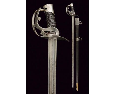 dating: about 1780 provenance: France, Wide, straight, single-and false-edged blade, with double fuller with central raiser, 