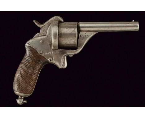 dating: Third quarter of the 19th Century provenance: Rome, Round, rifled, 9 mm cal. barrel, with fore-sight; smooth, six-sho