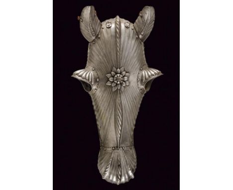 dating: 16th Century provenance: Germany, Of a big size, in iron, finely hammered with typical grooves, central part in one p