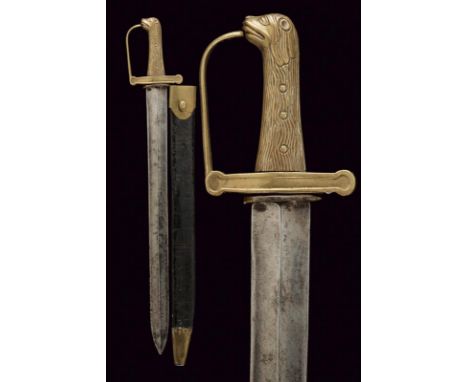 dating: late 18th Century provenance: France, Straight, double-edged blade, of lozenge section, with slightly hollow facets; 