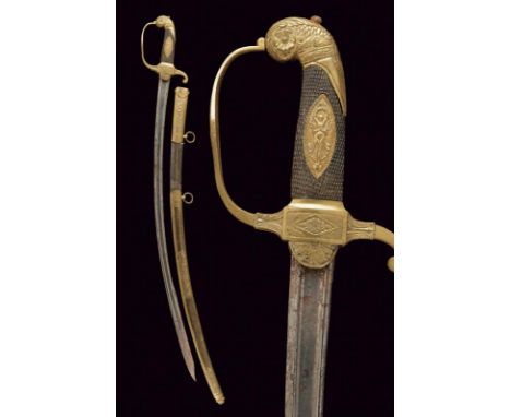 dating: first quarter of the 19th Century provenance: Swiss, Curved, single-and false-edged blade with deep groove, base engr