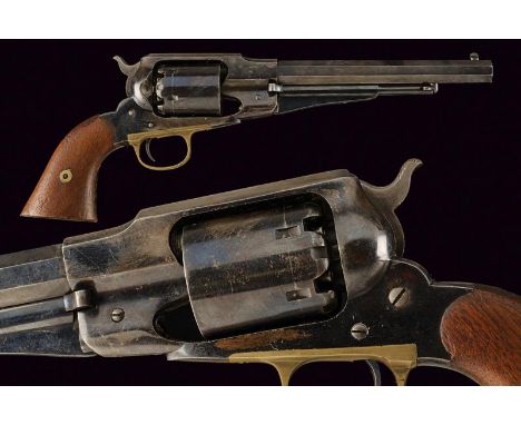 dating: 1863 - 1875 provenance: USA, Octagonal, rifled, cal. 44 barrel, provided with fore-sight, patent marking and address 