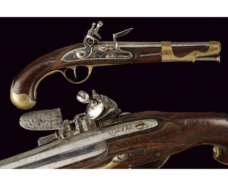 dating: Third quarter of the 18th Century provenance: France, Round, smooth-bore, 18 mm cal. barrel, tang with model marking.