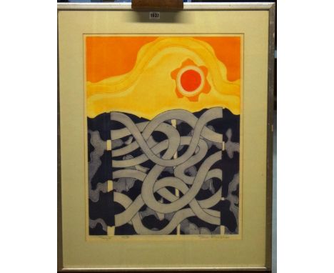 John Brunsdon (1933-2014), Tangle; Evening light; flowers II, three colour aquatints, all signed, inscribed and numbered, two