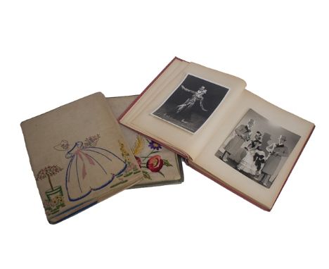 THEATRICAL  -  3 folio albums containing some 120 b/w. photographs of a host of variety & cabaret artistes of the 1930s; most