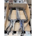 LOT - (4) VISE-GRIP 18" LONG REACH LOCKING C-CLAMPS