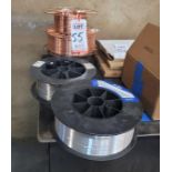 LOT - (5) SPOOLS OF WELDING WIRE