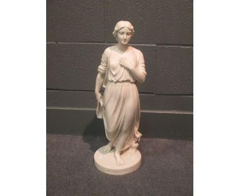Parian ware figure of Nora Creina, signed R Moriti 1870  