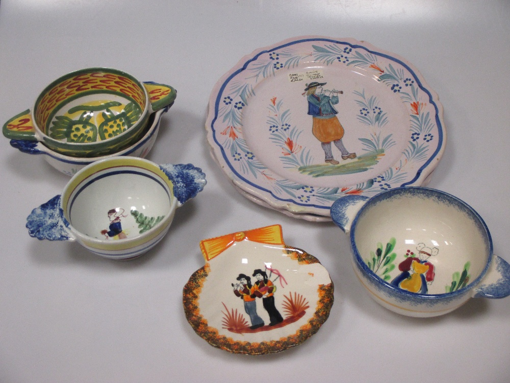 A collection of Quimper pottery in Cheffins Fine Art