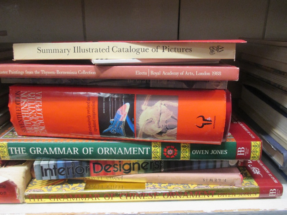 A quantity of Art reference books including Interior design and general