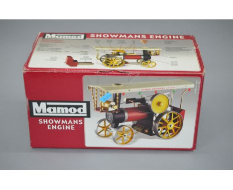 Live steam. Mamod Showman's Engine. Appears VG, boxed.