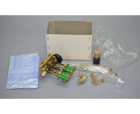 Live steam. Saito T2 Model Steam Engine. VG, boxed.
