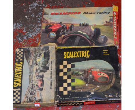 Three boxed vintage Slot Car Sets, including a Scalextric, G.P.3' and a 'Set 31' together with a boxed  Playcraft 'X116 Lap R