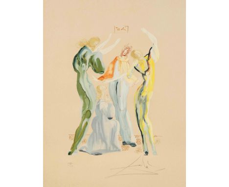 Salvador Dali (1904-1989), ''La Danse'', Farblithographie, 1963, publiziert von Les Heures Claires, war das Blatt ursprünglic