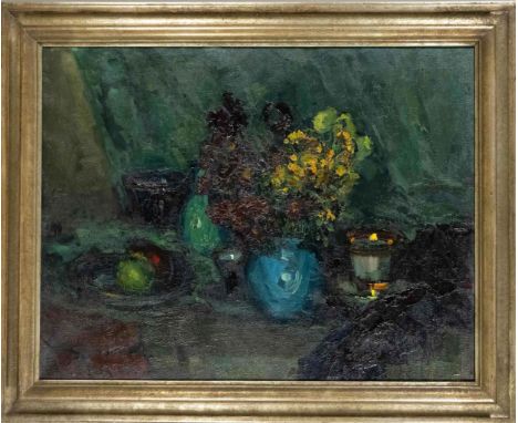 Theodor Hummel (1864-1939), Blumenstillleben, Schüler der Münchner Akademie, gründete unterstützt von Walter Leistikow eine M