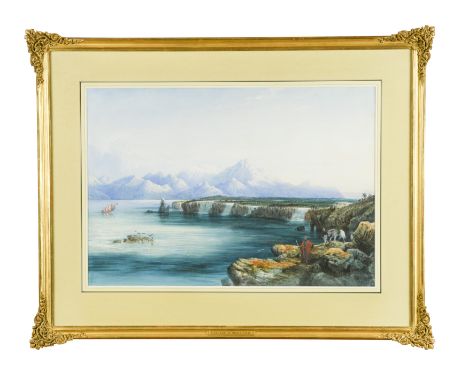The Cascade at Hierapolis, Asia Minor watercolour over pencil on paper 44 x 63.5cmFootnote: Provenance: By descent in the art