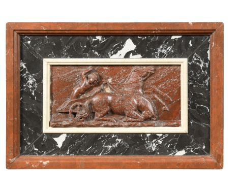 with later marble surround 12.5 x 25.5cm (28.5 x 42cm including frame)Footnote: Provenance: With Robert Miller, Hereford, Jun