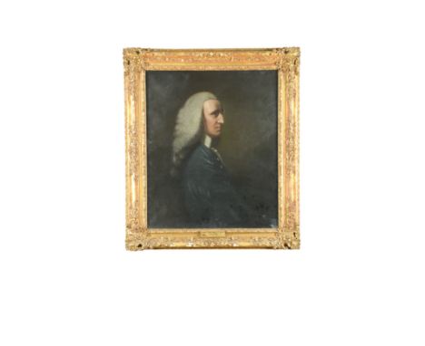 Portrait of George, 1st Lord Lyttelton (1709-1773) inscribed with the name of the copyist and the date 1913 on the reverse oi