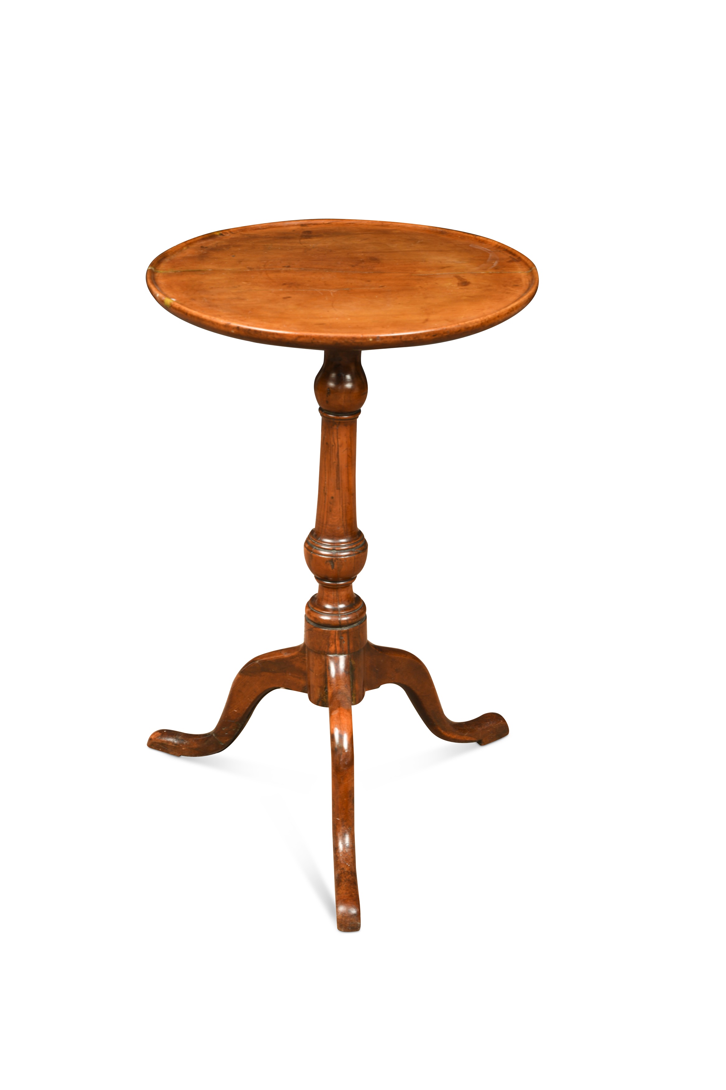 A small III circular yew side table, in Cheffins Fine Art