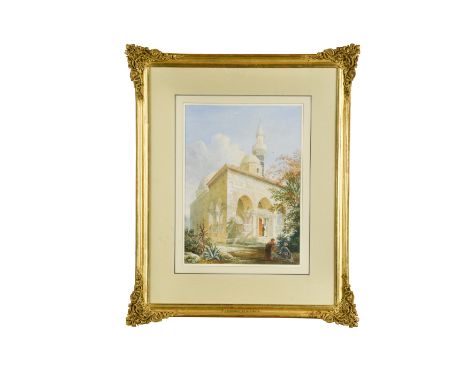 The Mosque at Nicæa, Asia Minor watercolour over pencil on paper 35.5 x 26cmCONDITION:Foxing and spotting in the sky area. A 