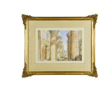 The Great Hall at Karnak, Egypt watercolour over pencil on paper 25 x 36.6cmProvenance: By descent in the artist's family; Wi