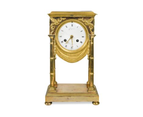 the circular white enamel dial inscribed ‘Charpentier, Rue du Roule, No. 291, A Paris’, countwheel striking silk suspension m