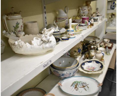 A large quantity of assorted decorative ceramics including Limoges, Vista Alegre, Spode, etc.