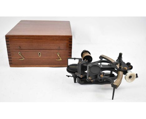 A British WWII sextant by Henry Hughes &amp; Sons Ltd, the sextant numbered 60740.