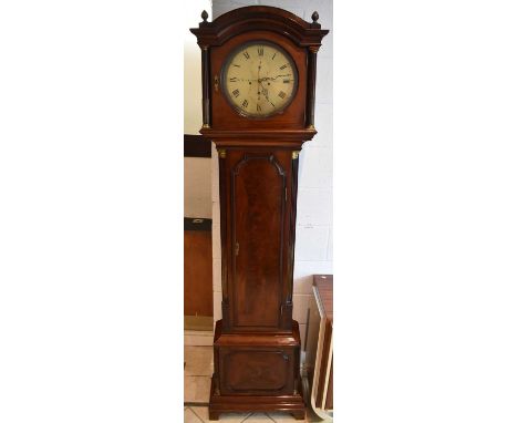 WILLIAM CARTER, LONDON; a good George III mahogany eight day longcase clock, the circular brass dial with subsidiary seconds 