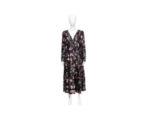 A SELF-PORTRAIT 'MIDNIGHT BLOOM' SEQUINED COCKTAIL DRESS
Floral pattern with sequin embellishments, gathered overlay at front