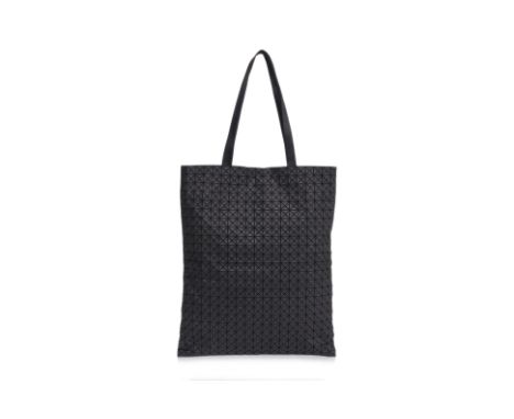 A BAO BAO ISSEY MIYAKE BLACK CRISPY TOTE BAG
Style number 'BB92-AG101'
L 38 x, H 44cm
Ownership Statement: This item is offer