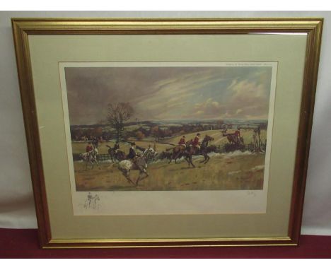 After John King (British C20th); 'The Pytchley 1969'  colour print pub. The Sporting Gallery 1970, signed in pencil with rema