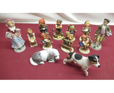 Selection of various Goebel, Copenhagen and other similar figurines 
