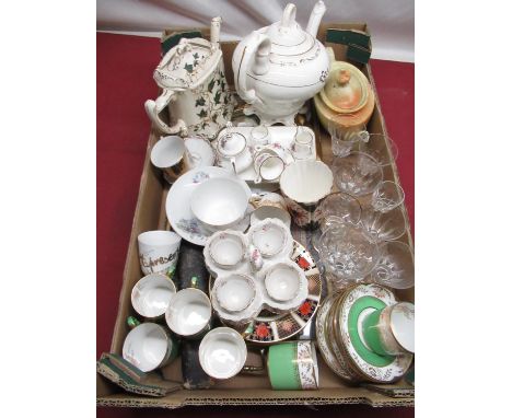 Various ceramics including Royal Albert style miniature two person tea service, Copeland Spode Regent cups and saucers, vario