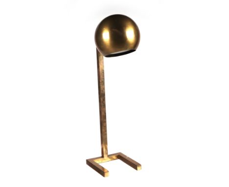 A modern design brass desk lamp, 46cms high excluding fittings.Condition Reportin generally good condition